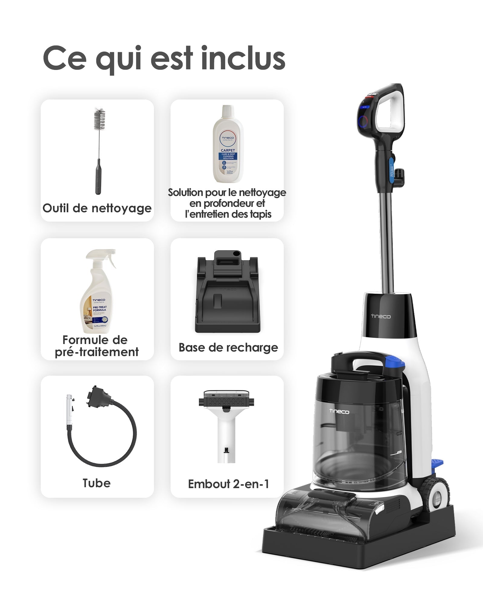 Tineco CARPET ONE Cruiser Nettoyeur de Tapis Intelligent