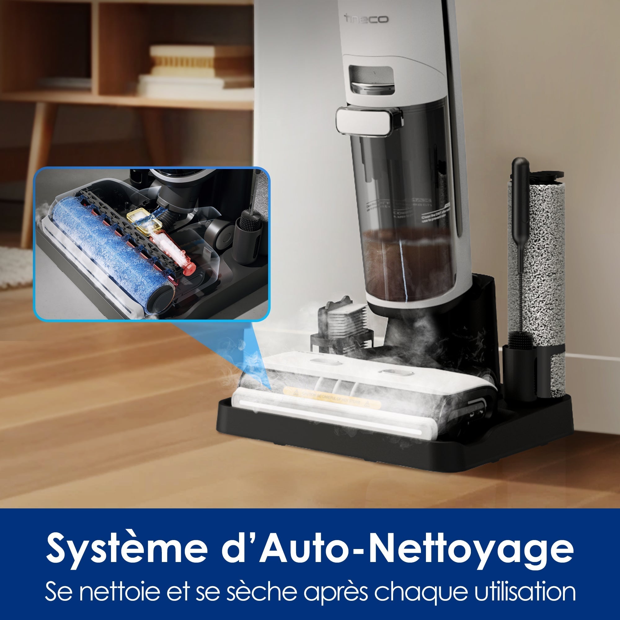 Tineco FLOOR ONE S7 Steam Balai Vapeur Sans-Fil
