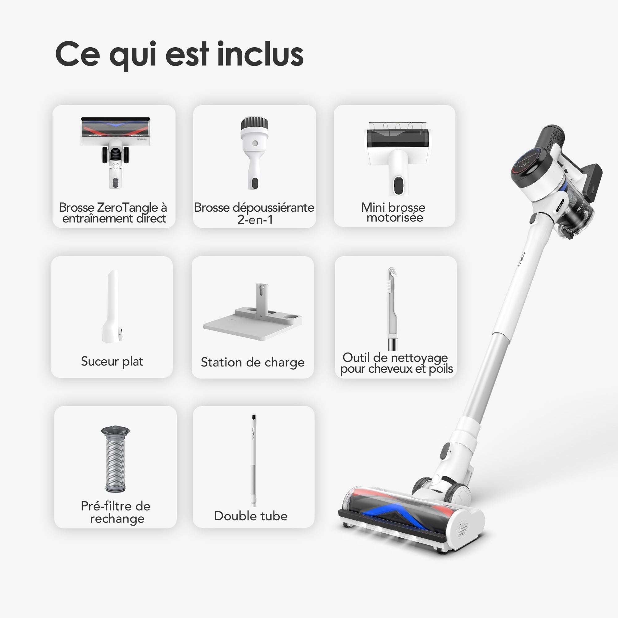 TINECO PURE ONE S15 PET ASPIRATEUR BALAI SANS FIL INTELLIGENT
